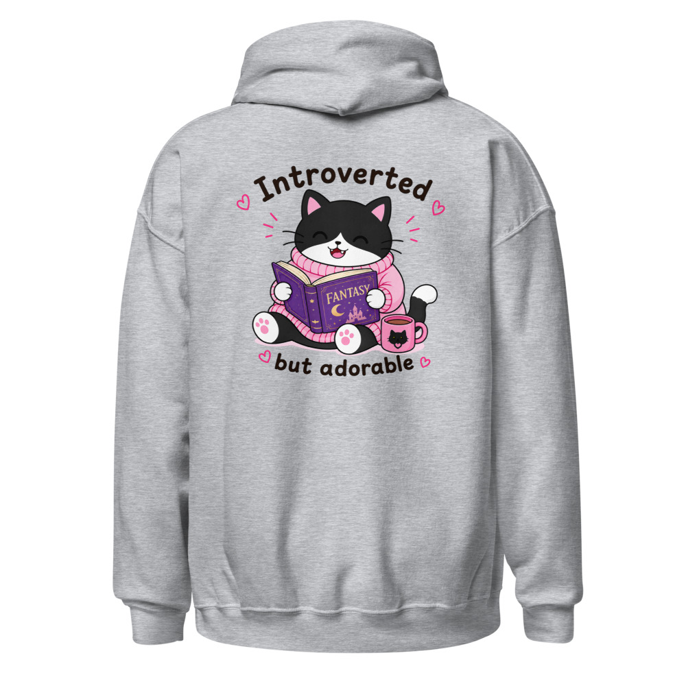 Introverted but adorable Tuxedo Hoodie – Image 4