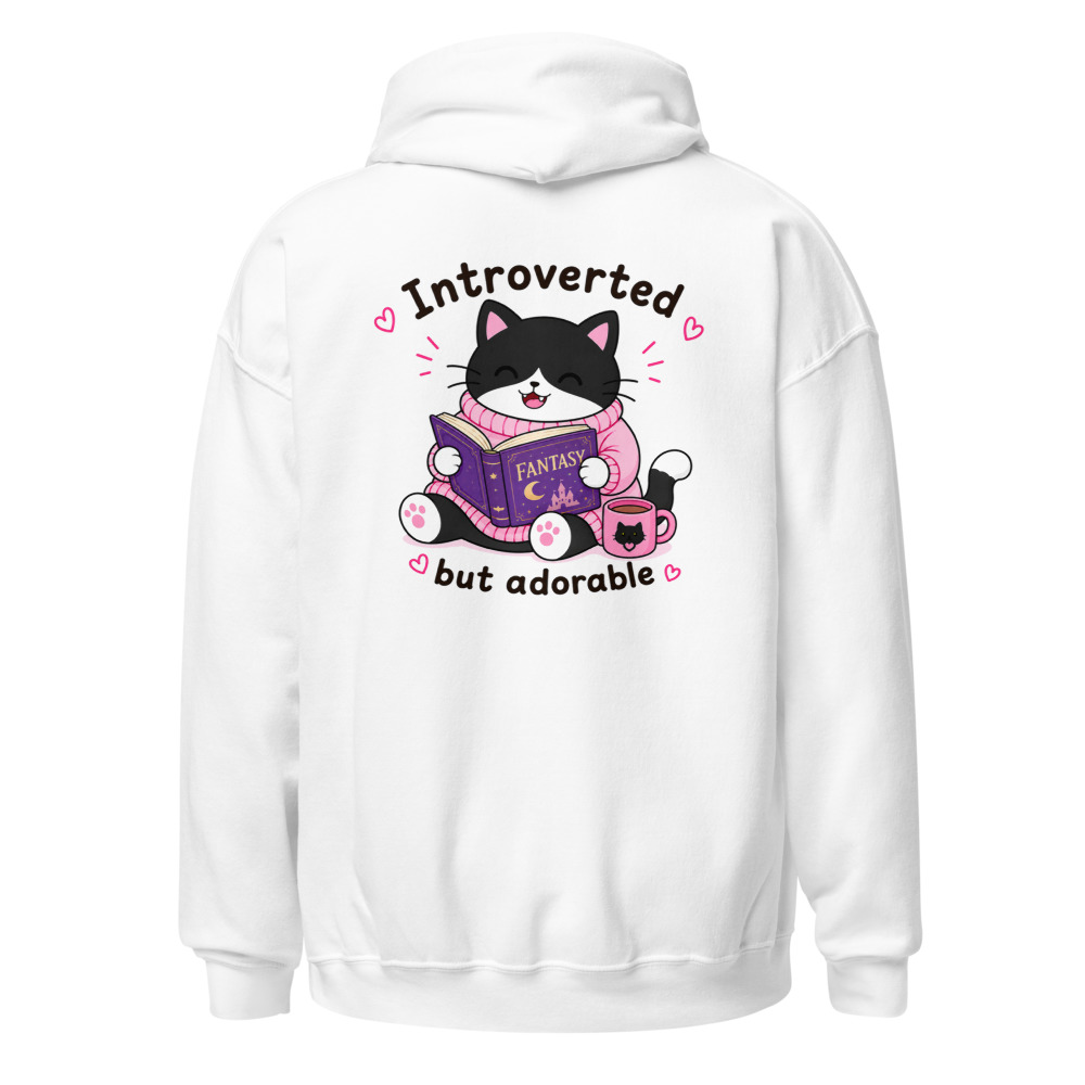 Introverted but adorable Tuxedo Hoodie – Image 3
