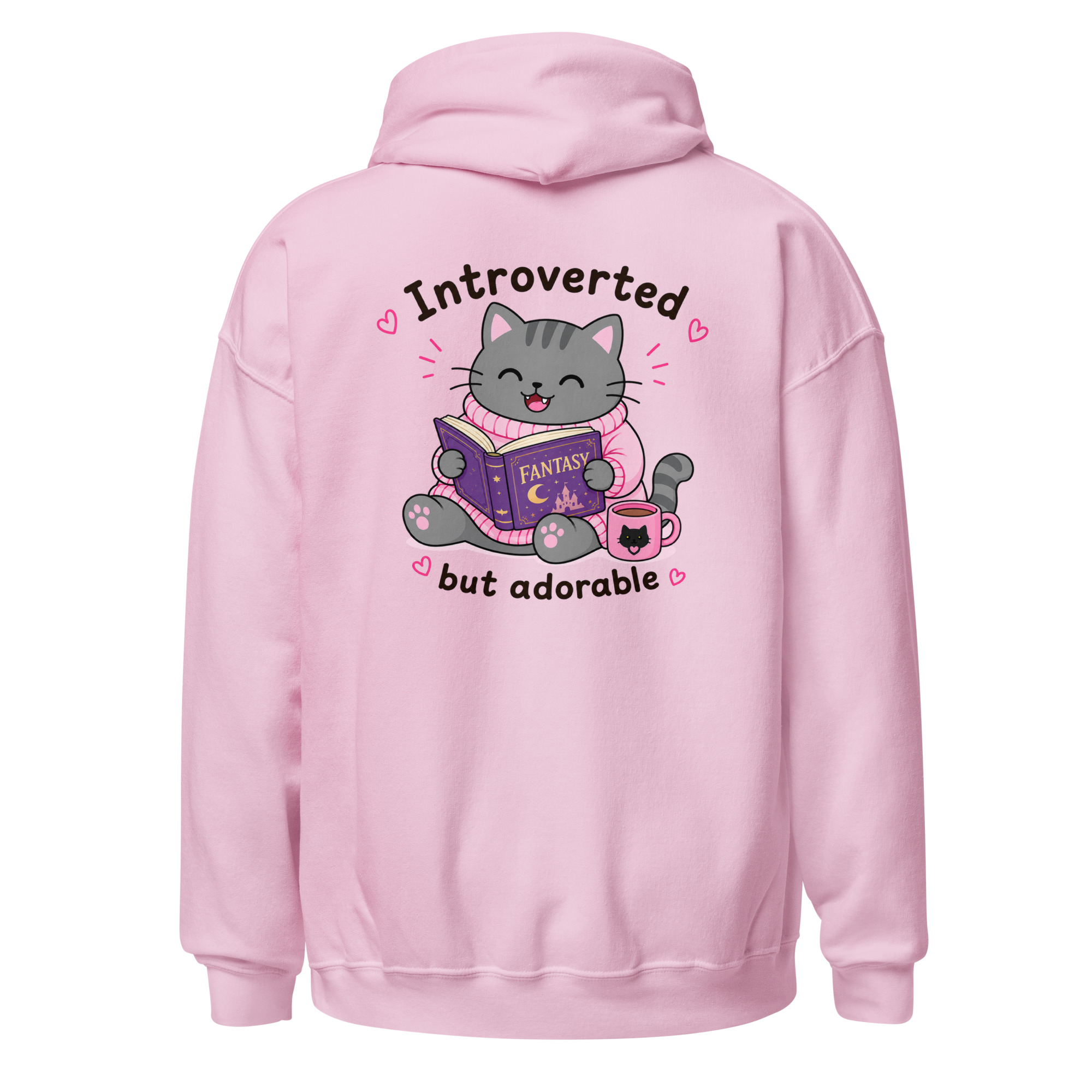 Introverted but adorable Grey Hoodie – Image 1