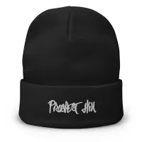Prospect Hill Embroidered Beanie – Black