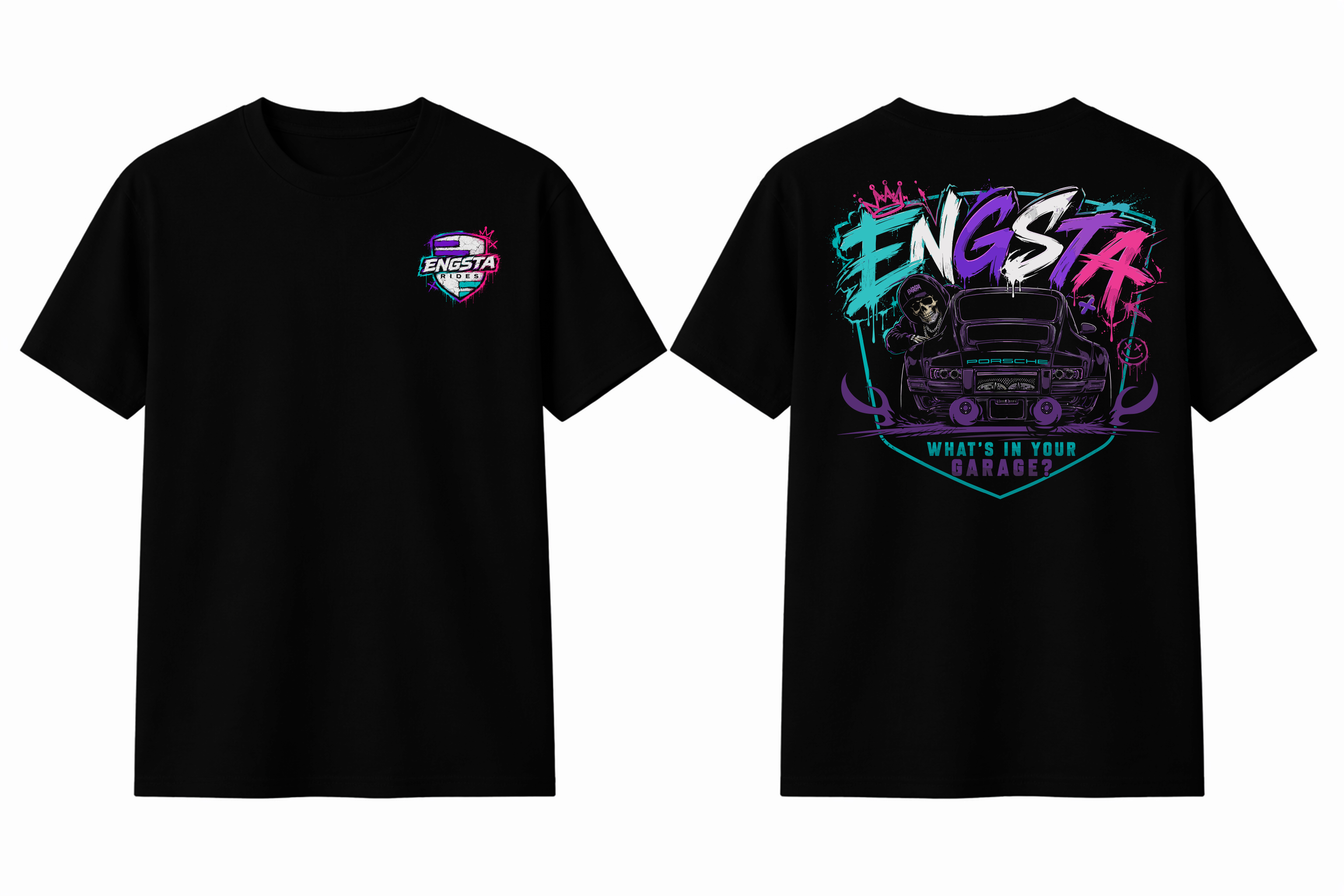Neon Lights - Unisex organic mid-light t-shirt – Image 5