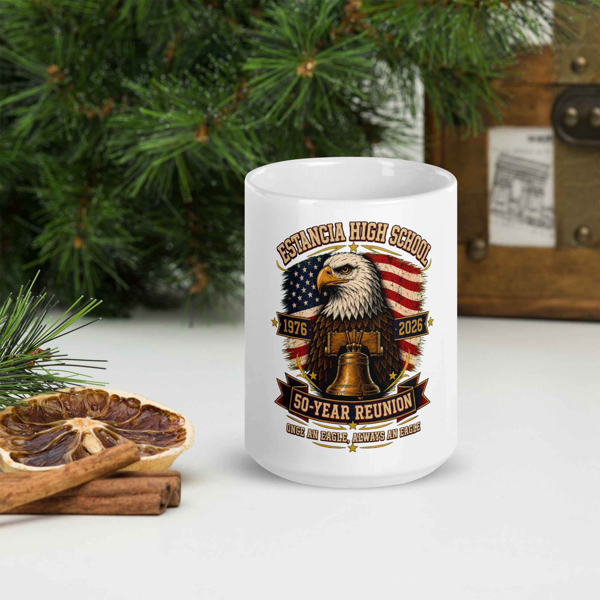 Estancia 50 Year Reunion White Glossy Mug – Image 3