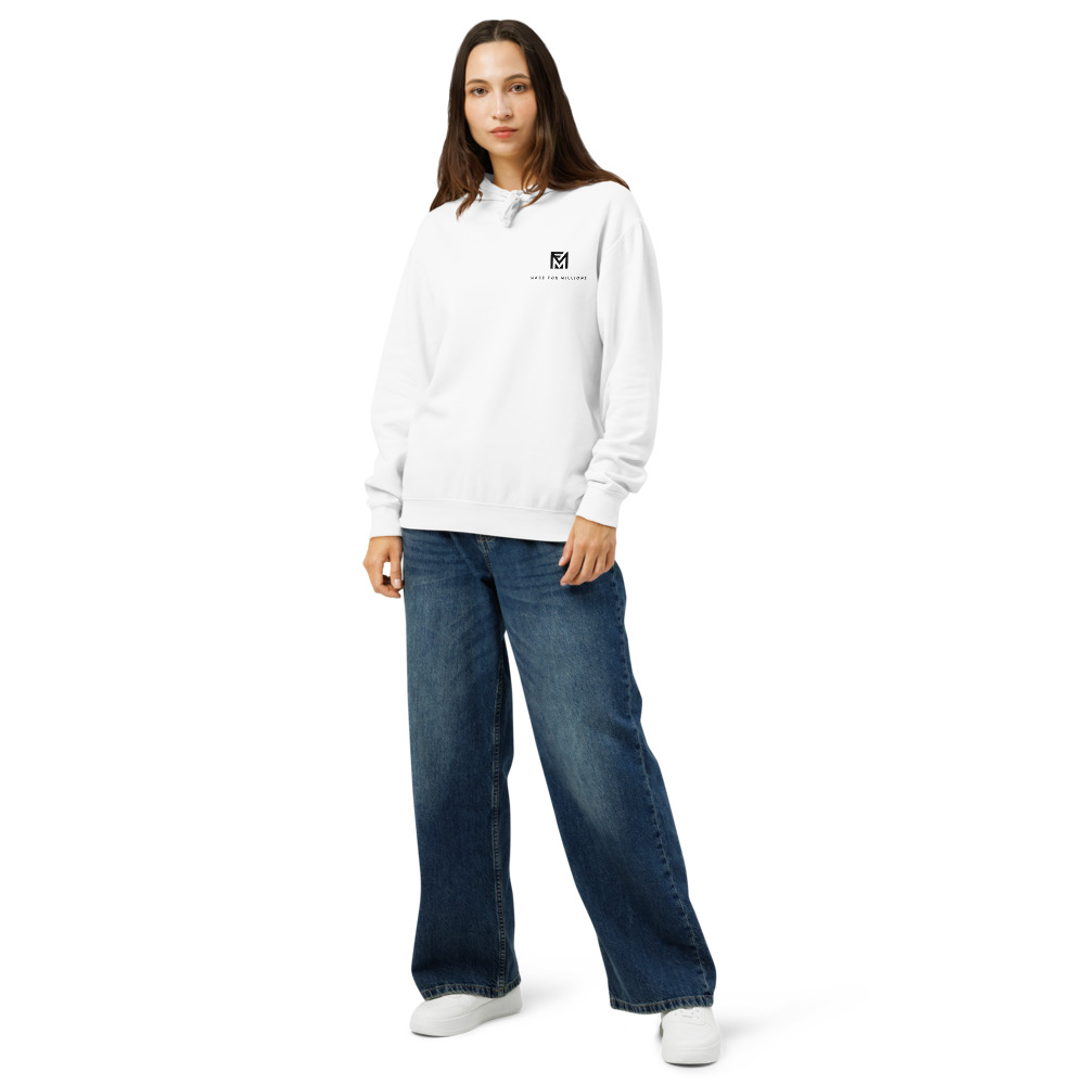 The Made For Millions® Anti Hustle Hoodie in White ( Unisex ) – Image 7