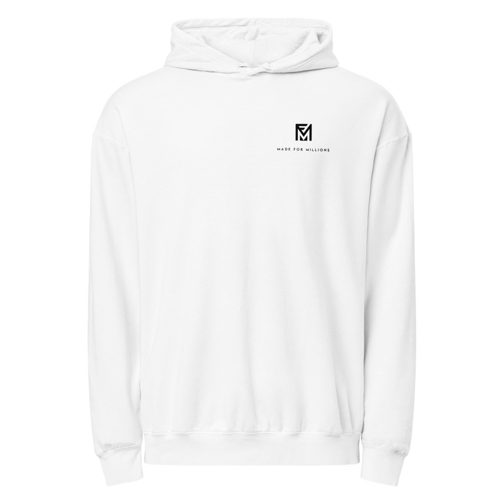 The Made For Millions® Anti Hustle Hoodie in White ( Unisex ) – Image 5