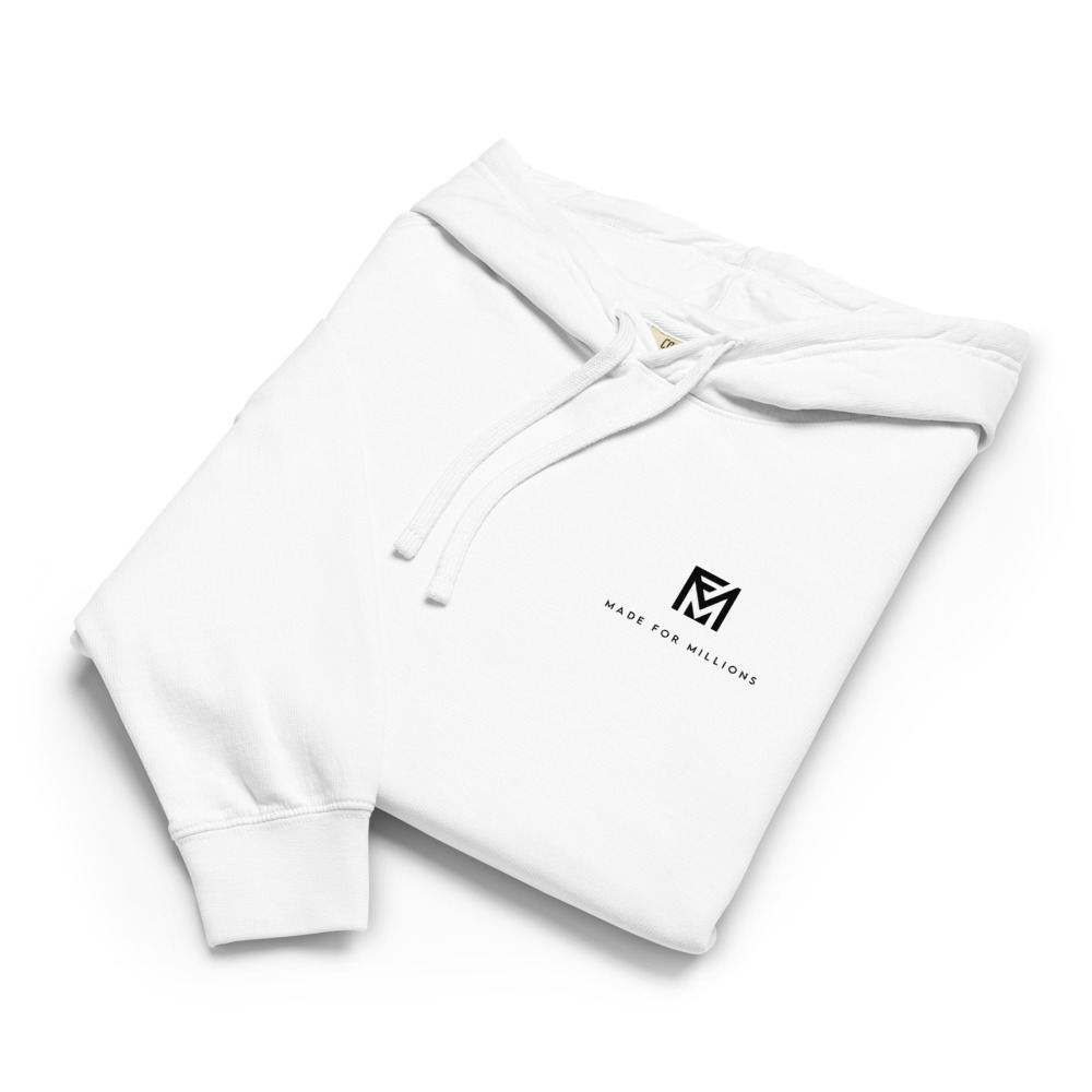 The Made For Millions® Anti Hustle Hoodie in White ( Unisex ) – Image 2