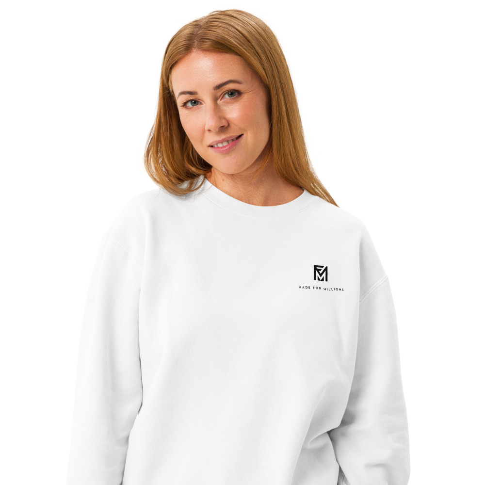 The Made For Millions® Founder Crewneck White (Unisex) – Image 5