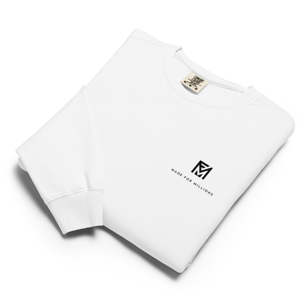 The Made For Millions® Founder Crewneck White (Unisex) – Image 3