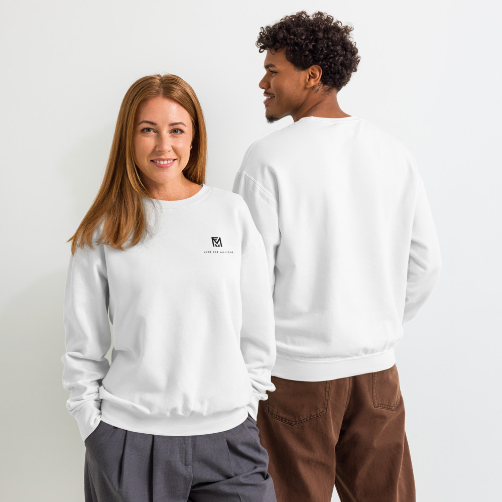 The Made For Millions® Founder Crewneck White (Unisex) – Image 2