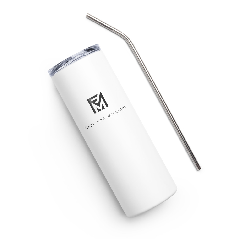 The Made For Millions® Stainless Steel Tumbler White – Image 4