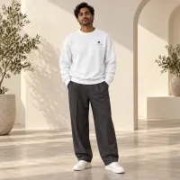 The Made For Millions® Founder Crewneck White (Unisex) – Image 1