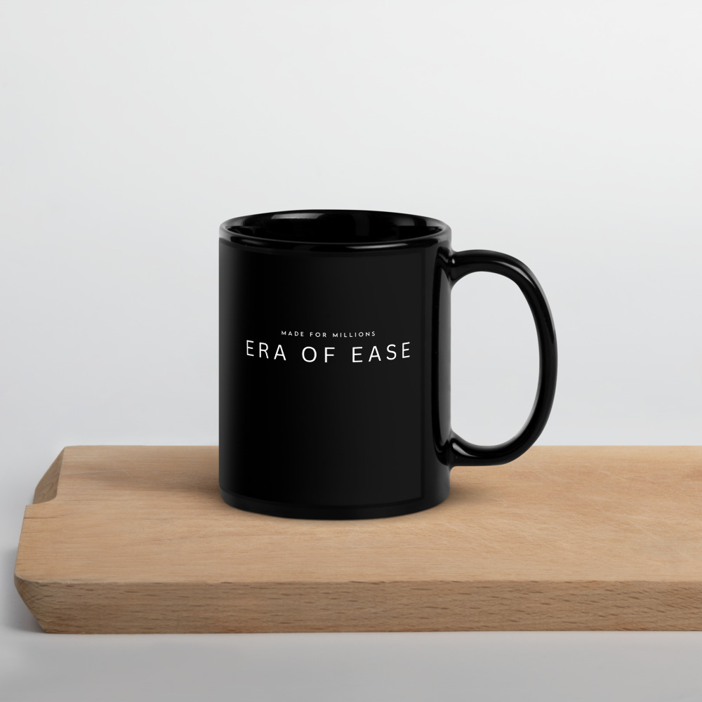This is my ERA OF EASE Mug Black ( 11 oz ) – Image 5