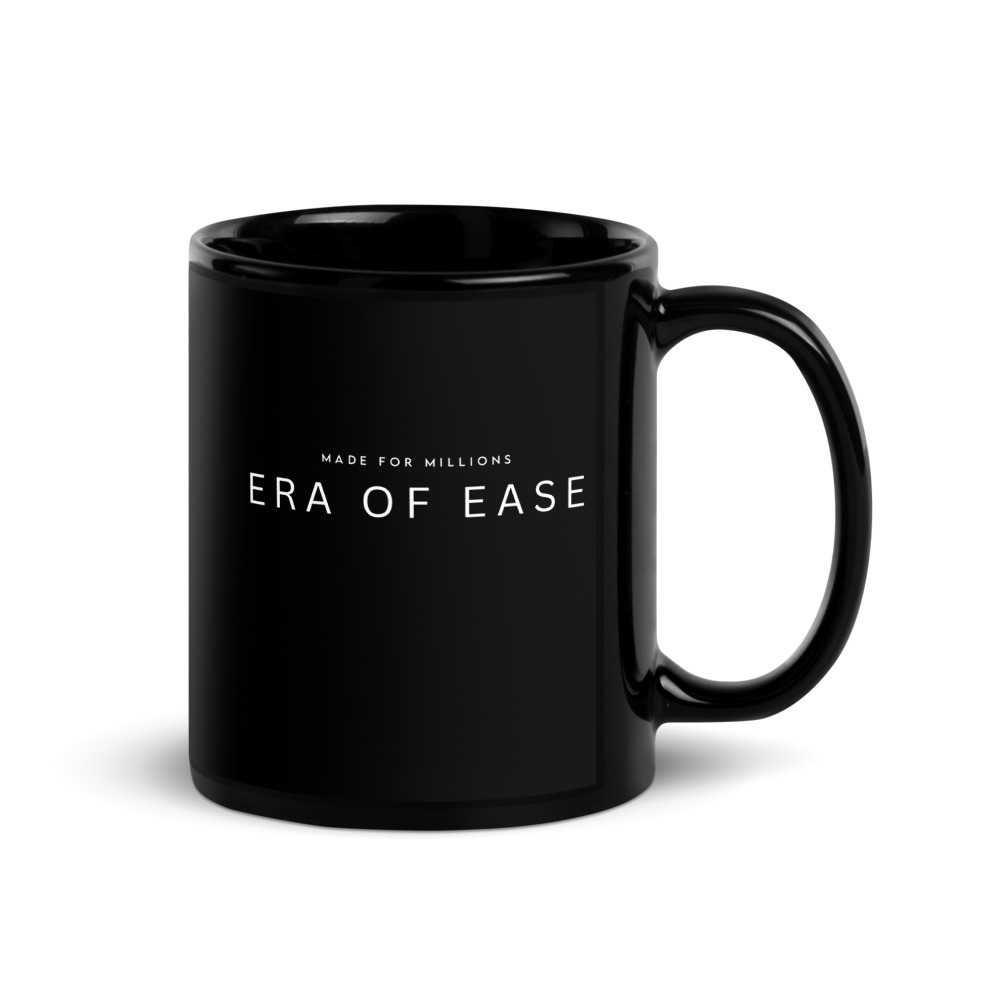 This is my ERA OF EASE Mug Black ( 11 oz ) – Image 4