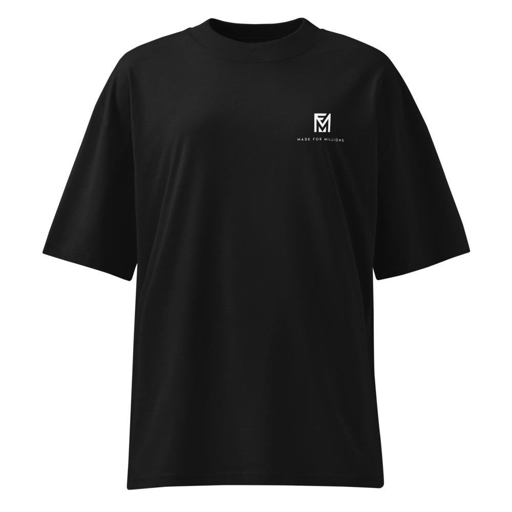 The Made For Millions® Minimalist Oversized Tee (Unisex) Black – Image 4