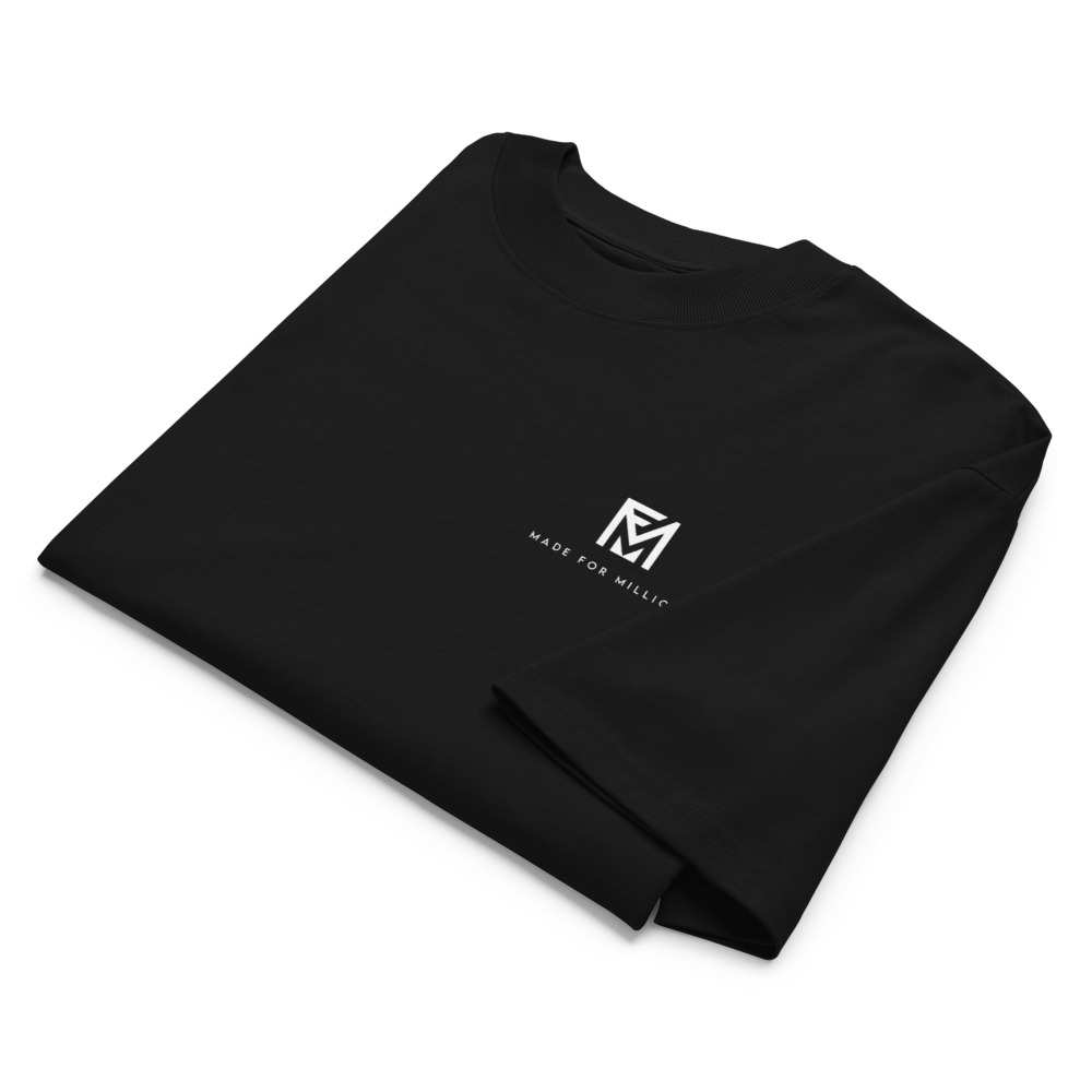 The Made For Millions® Minimalist Oversized Tee (Unisex) Black – Image 5