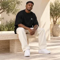 The Made For Millions® Minimalist Oversized Tee (Unisex) Black – Image 2