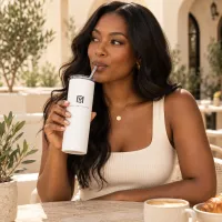 The Made For Millions® Stainless Steel Tumbler White – Image 1