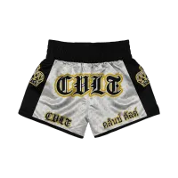 White Gold Muay Thai Shorts – Image 1