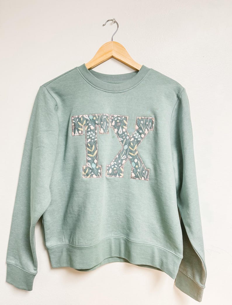 TX Crewneck Sweatshirt // Applique – Image 1