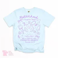 Motherhood is Kingdom Work Tee | Proverbs 31:25 Christian Mom Shirt | Faith-Based Graphic Tee – Image 4