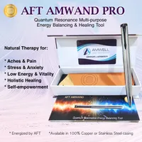 AMwand Pro With Free AFT Wellness Patch (Promo) – Single Pack (1 pc) - AMwand Pro Silver (Stainless Steel), Multi Vitamin - AFT Wellness Patches