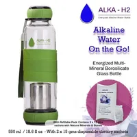 Alka H2: Multi-Mineral Alkaline Water Bottle – ALKA Green Bottle with Multi-Mineral Pack