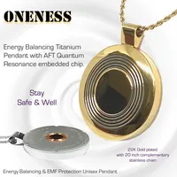 Oneness - Quantum Resonance AFT Energy Pendant (Unisex) – ONENESS PENDANT - In Gold Polish +$10