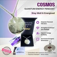 Cosmos Pendant Combo-2 – Cosmos - Silver Plated Titanium Energy Pendant, AMwand Pro - Silver (S.Steel)