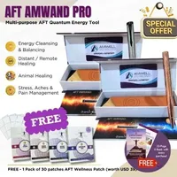 AMwand Pro With Free AFT Wellness Patch (Promo) – Single Pack (1 pc) - AMwand Pro Silver (Stainless Steel), Advance Healing - AFT Wellness Patches