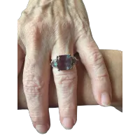 Lab Created Alexandrite Cocktail Ring – Image 1