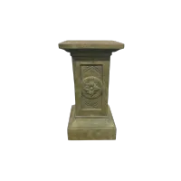 Classic Muted Olive Green Pedestal Stand – Image 1