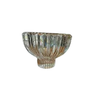 Elegant Cut Crystal Bowl with Scalloped Edges – Image 1