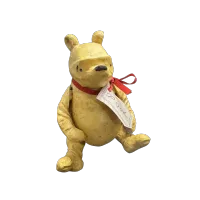 Whimsical Textured Handcrafted Winnie the Pooh Figurine – Image 1