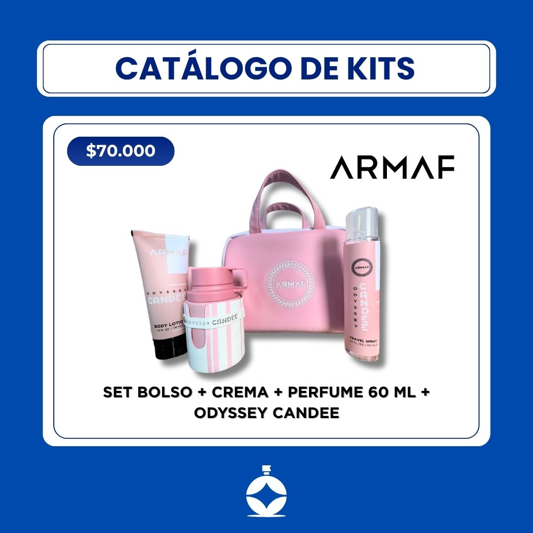 SET BOLSO + CREMA + PERFUME 60 ML + ODYSSEY CANDEE – Image 1