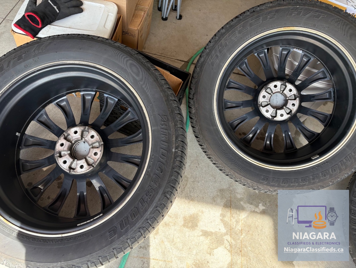 22" OEM Nissan Armada Platinum Wheels & Tires + TPMS + Lugs (Like New!) – Image 6