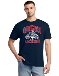 Jerzees® - Dri-Power® 50_50 Cotton_Poly T-Shirt. 29M - J. Navy - Cougars Primary – S, NAVY, NO