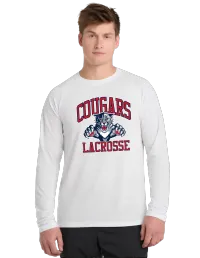Sport-Tek® Long Sleeve Ultimate Performance Crew. ST700LS - White - Main Logo – XS, WHITE, NO