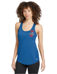 OGIO® Women's Racerback Pulse Tank. LOE322 - Electric Blue - Cougar C - Red- White Outline – Image 2