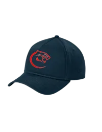 New Era® A-Frame Snapback Cap NE211 - Deep Navy - Classic C-EMB Red – Image 3