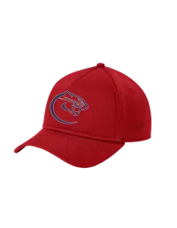 New Era® A-Frame Snapback Cap NE211 - Scarlet - Classic C - EMB Blue – Image 3