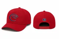 New Era® A-Frame Snapback Cap NE211 - Scarlet - Classic C - EMB Blue – OSFA, YES (ADD $5.00)