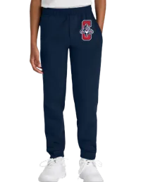 Jerzees® Youth NuBlend® Jogger Sweatpant 975B - J. Navy - Cougar C Red with White Outline – YM, NAVY