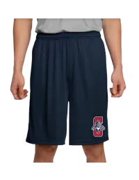 Sport-Tek PosiCharge Competitor Short - ST355 - True Navy - Cougar C Red with White Outline – L, NAVY