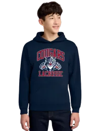 Jerzees® - Youth NuBlend® Pullover Hooded Sweatshirt. 996Y - J. Navy - Cougars Primary Logo – YS, NAVY