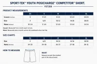 Sport-Tek PosiCharge Competitor Short - ST355 - True Navy - Cougar C Red with White Outline – Image 2