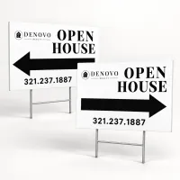 Open House Signs – 10 White Signs