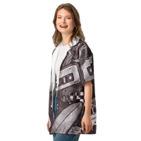 Psychedelic NOIR Button Shirt – Image 4