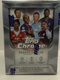 2025/26 Topps Chrome UEFA Club Soccer Blaster Box – Image 1