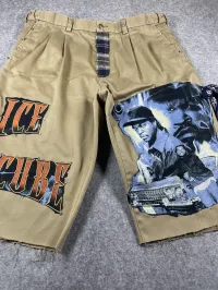 Ice Cube Graphic Shorts ( Khaki ) – Image 3