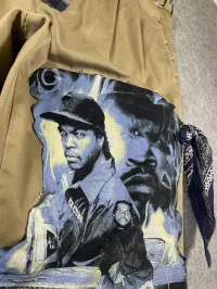 Ice Cube Graphic Shorts ( Khaki ) – Image 2