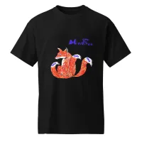 MindFree-Fox Logo DryBlend® T-Shirt – Black, M